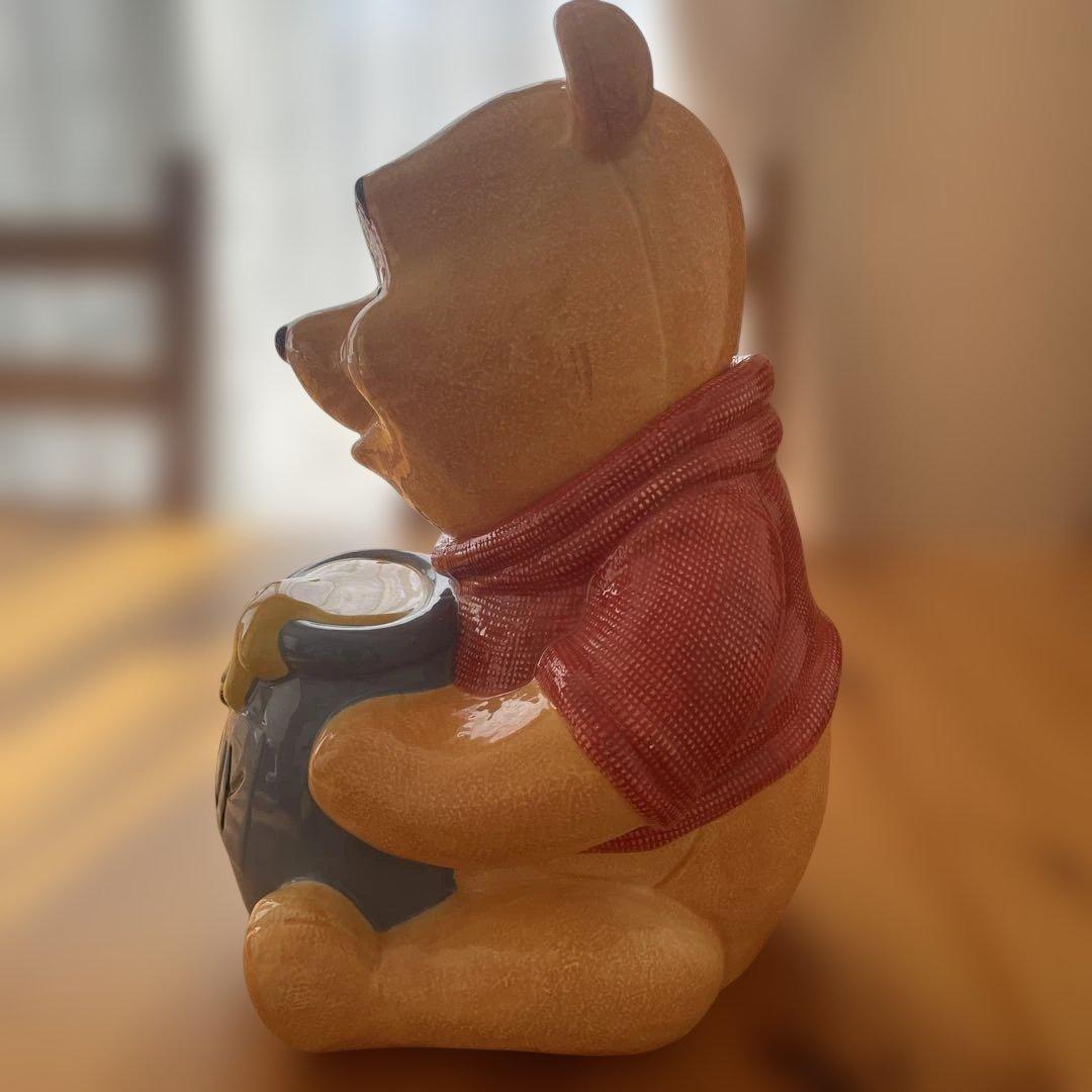 ディズニーSimply Pooh プーさん　クッキージャー　陶器　キャニスター