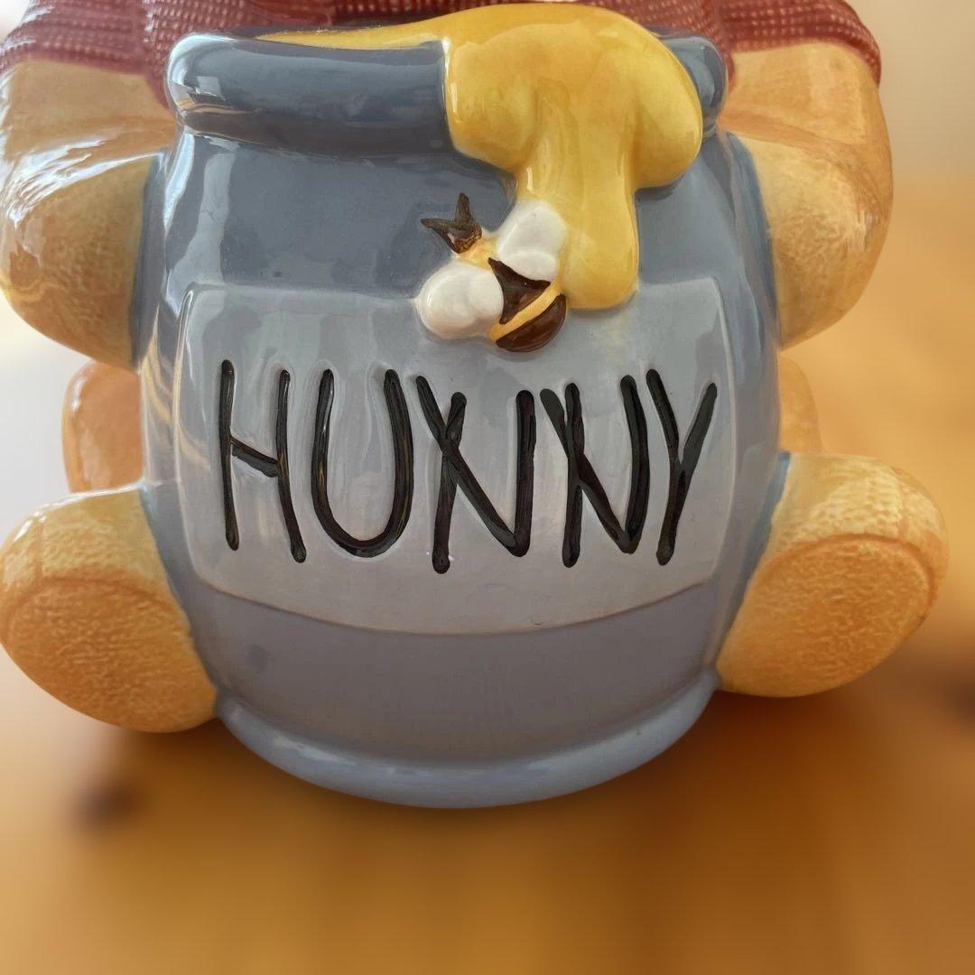 ディズニーSimply Pooh プーさん　クッキージャー　陶器　キャニスター