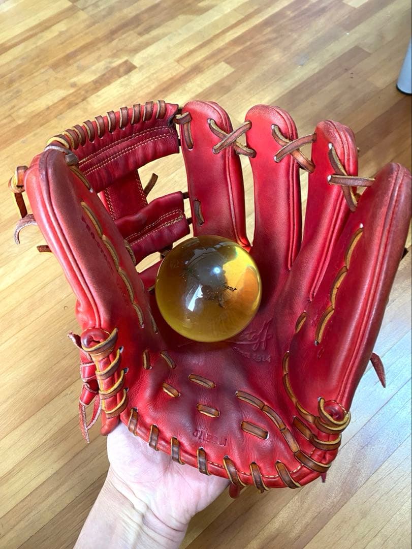 Wilson 軟式グローブ レッド