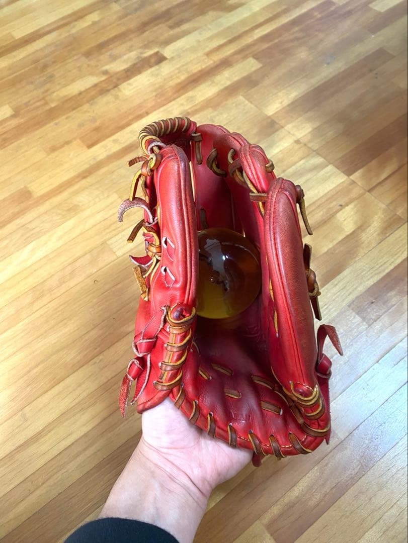 Wilson 軟式グローブ レッド