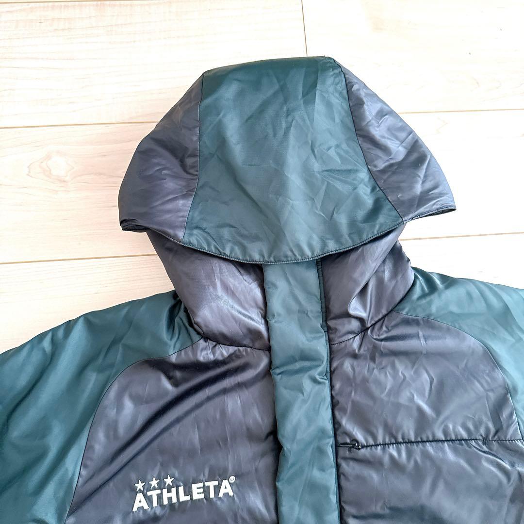ATHLETA アスレタ フード付き中綿ジャケット ハーフコート Ｌサイズ