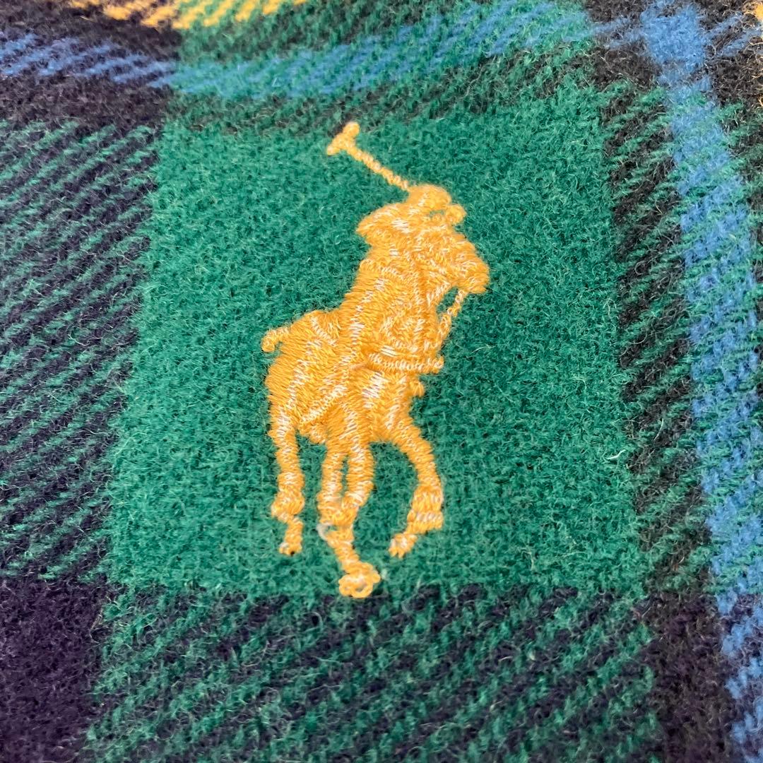 【未使用品】RALPHLAUREH ウェックスフォード　ハーフウールブランケット