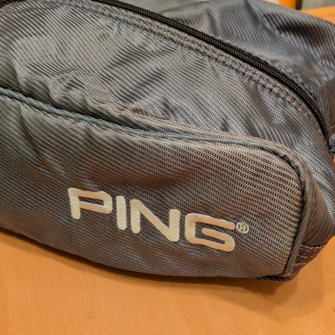 PING ゴルフシューズケース グレー