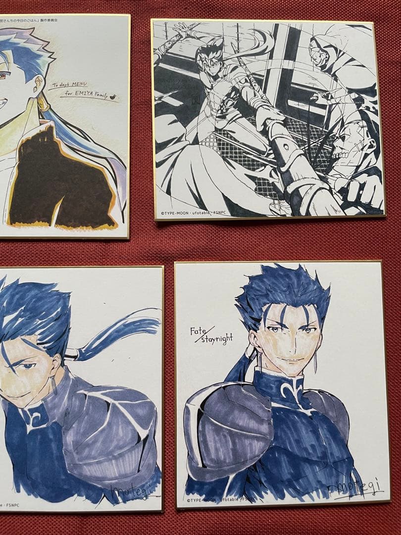 ufotable 複製ミニ色紙 ランサー Fate 衛宮さんちの今日のごはん