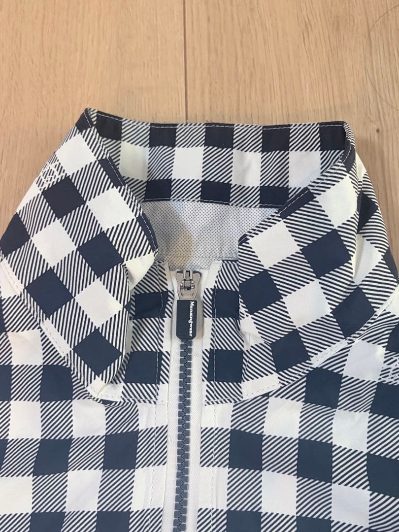 Munsingwear ゴルフ　チェック柄　レインジャケット　レインウェア