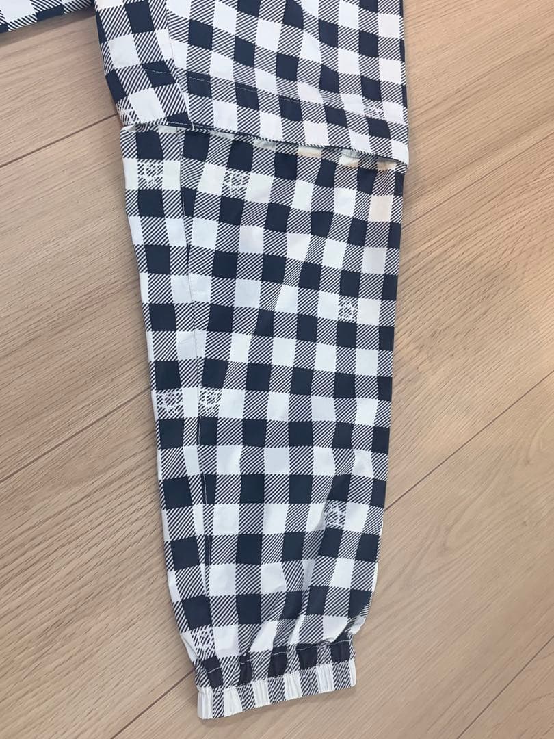 Munsingwear ゴルフ　チェック柄　レインジャケット　レインウェア
