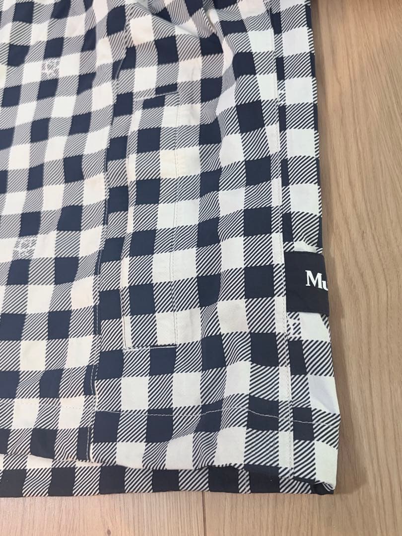 Munsingwear ゴルフ　チェック柄　レインジャケット　レインウェア