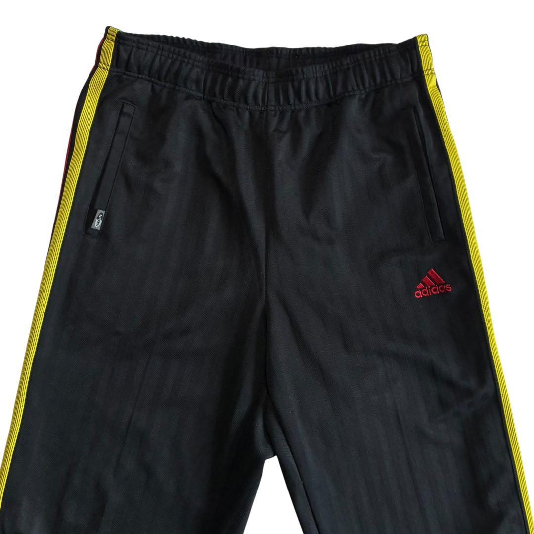 2004年 Adidas ラスタカラー トラックパンツ O 黒 赤 黄 緑
