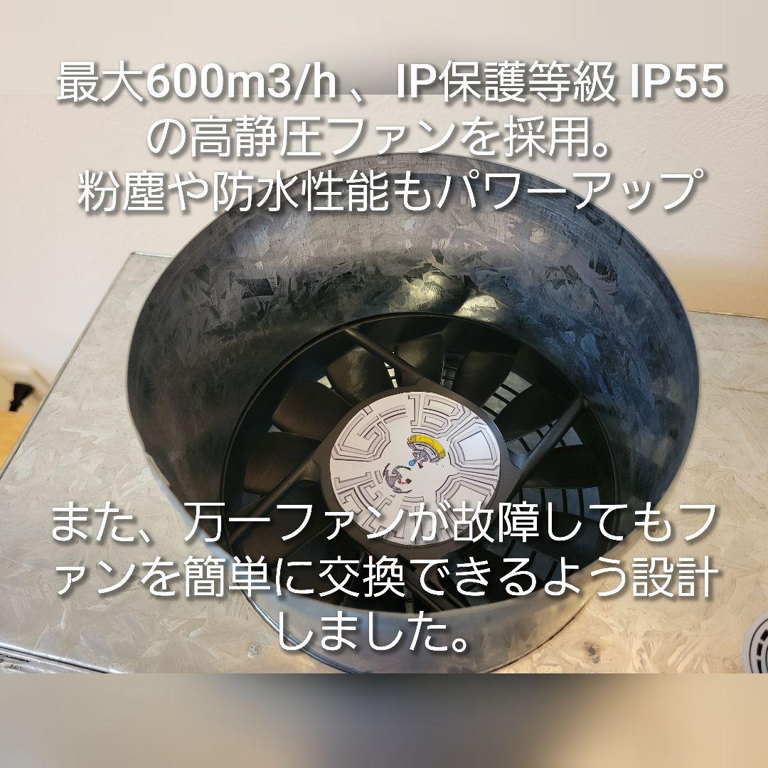 塗装ブースG-BOOTH S400 研磨排気可能　風量600m3/h