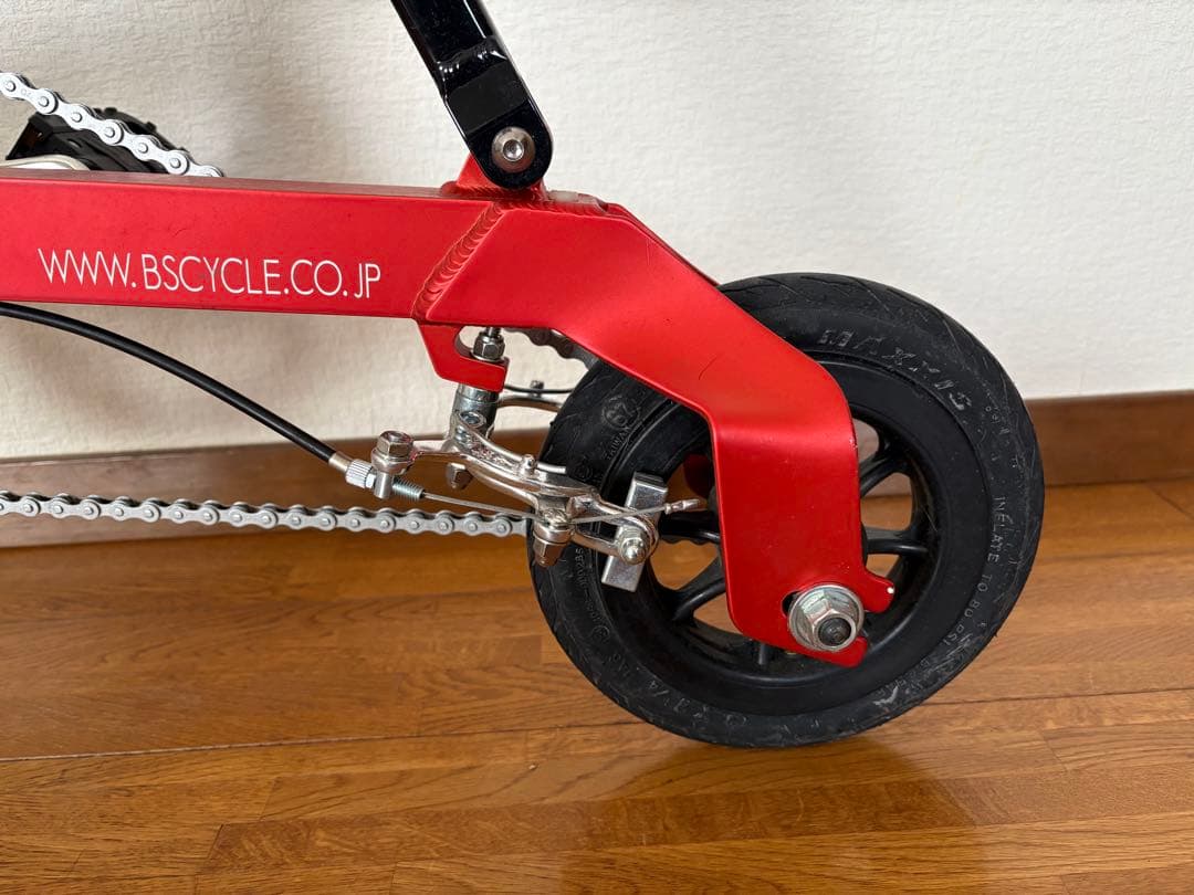 折り畳み自転車 ブリヂストン HANDY BIKE8 レッド/ブラック