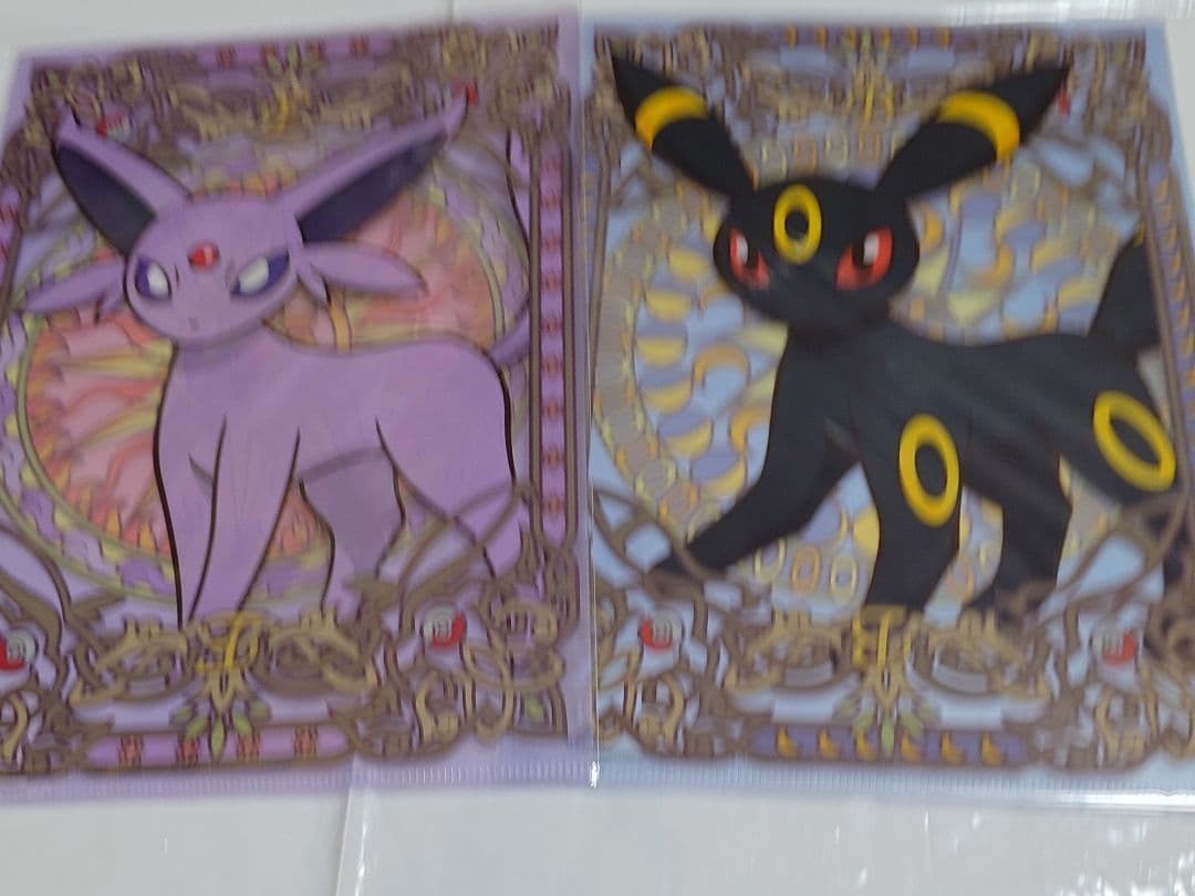 ポケモン☆イーブイコレクション 2009 クリアファイル9枚 ステンドグラス風