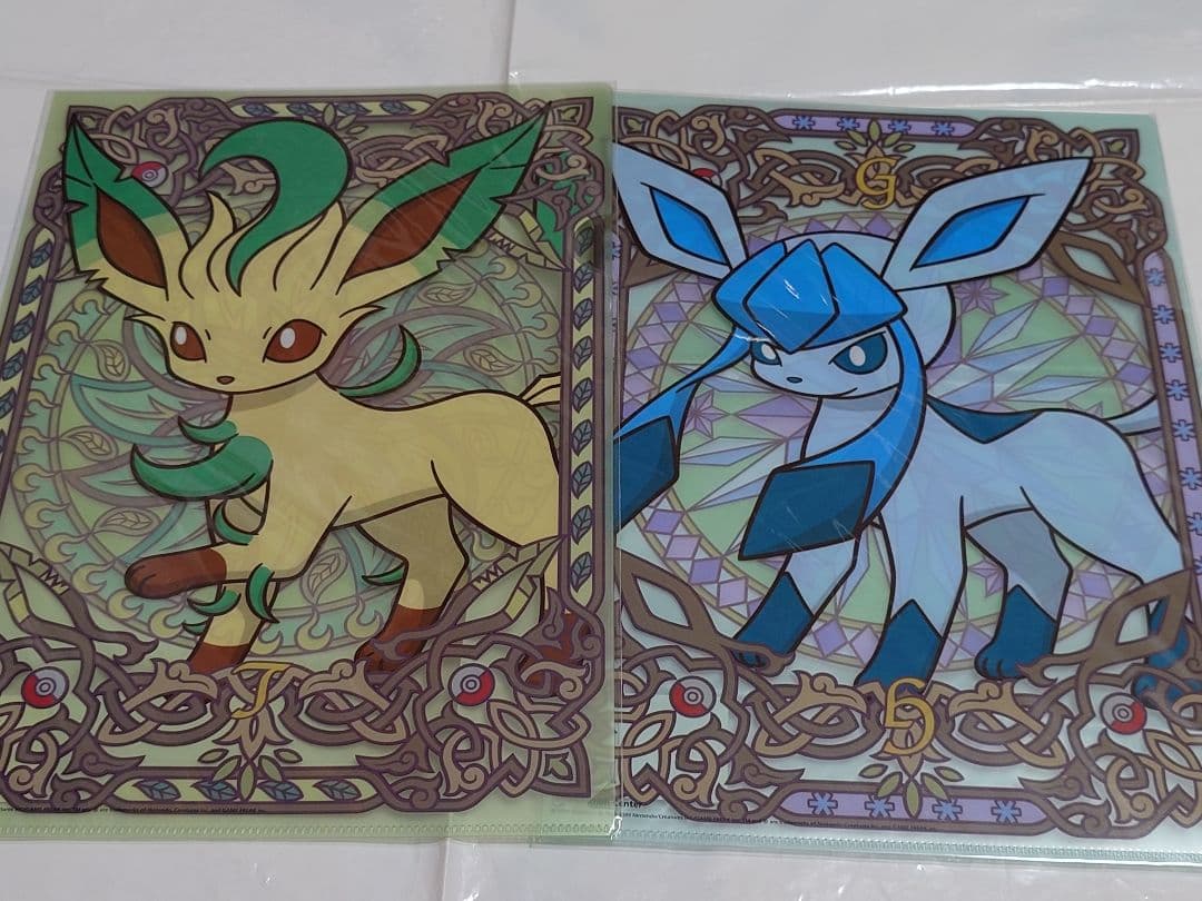 ポケモン☆イーブイコレクション 2009 クリアファイル9枚 ステンドグラス風