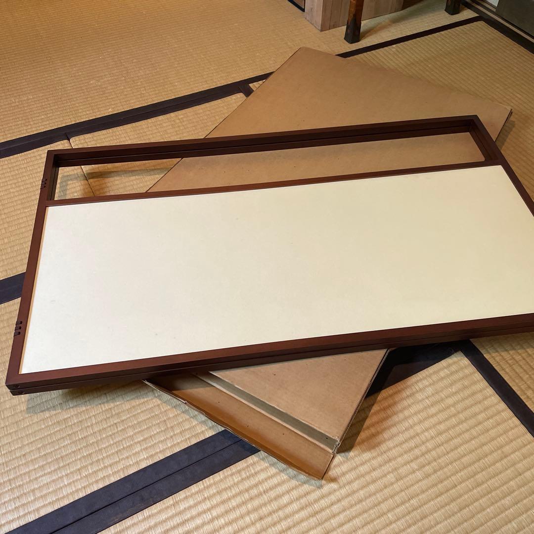 茶道具　【風炉先屏風】　仕上色「桑」　表装「利休梅」