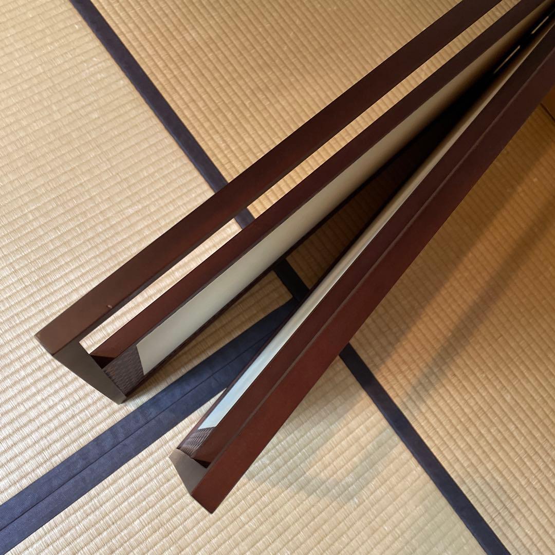 茶道具　【風炉先屏風】　仕上色「桑」　表装「利休梅」