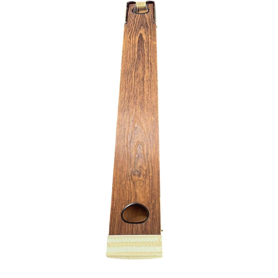 【最上級品】くり甲 綾杉彫 13絃箏 琴 透かし玉縁包み