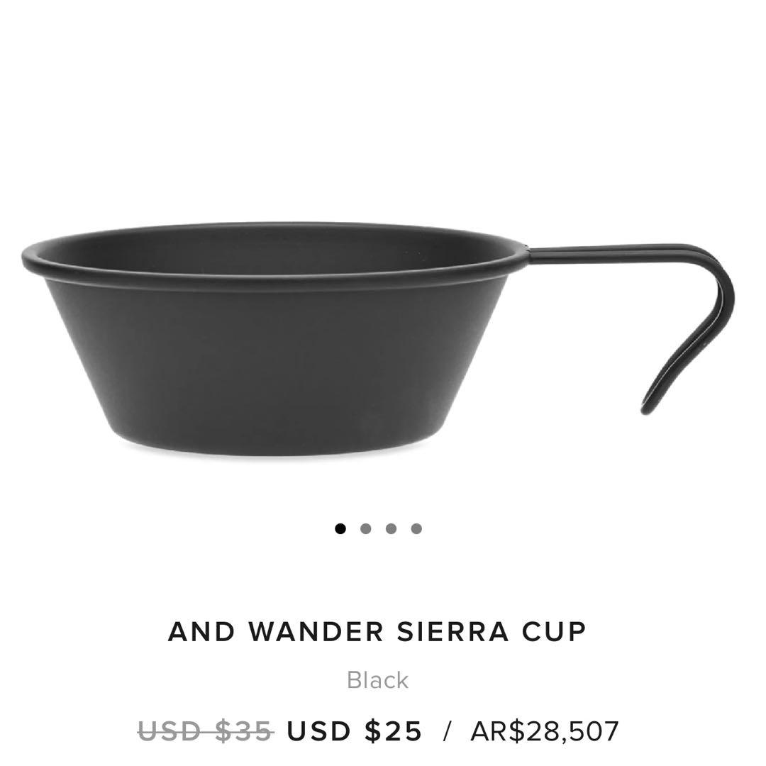 ハ*郎様 and wander シェラカップ 4個セット ブラック