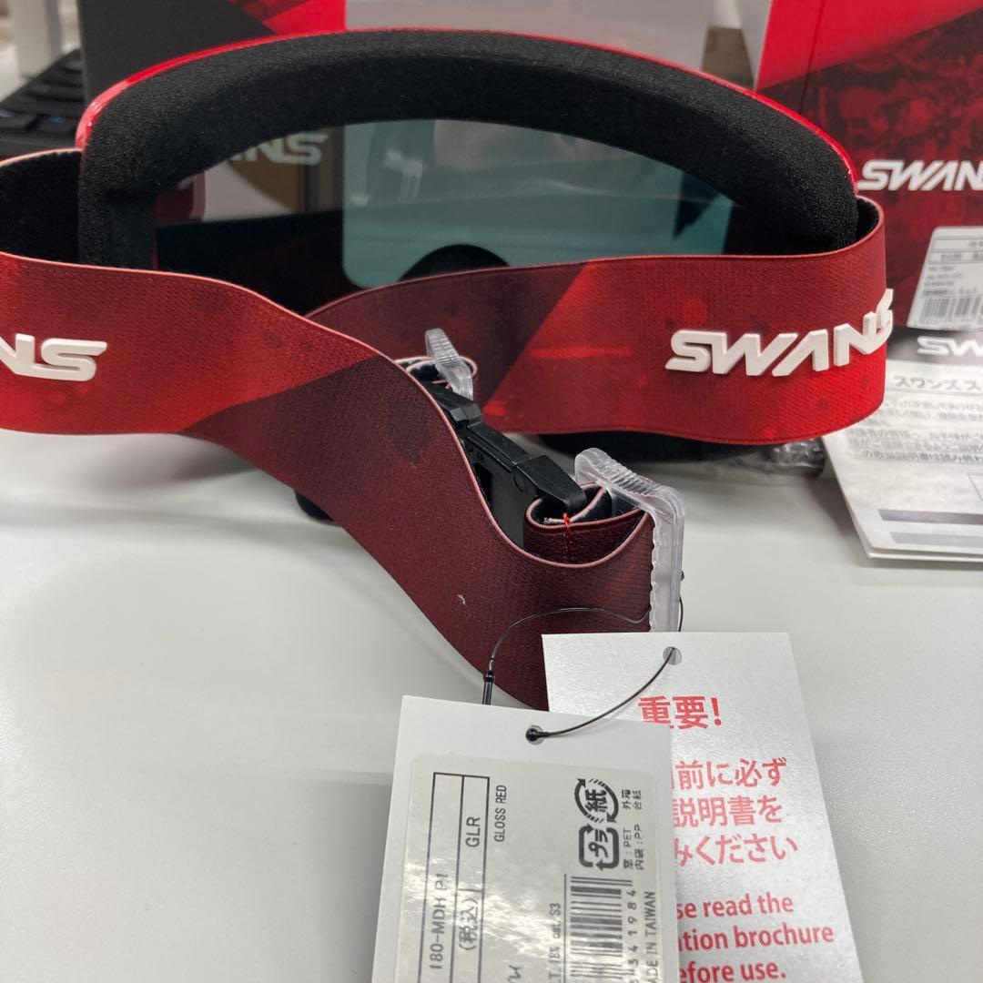 SWANS スキーゴーグル レッド ミラー　Y22