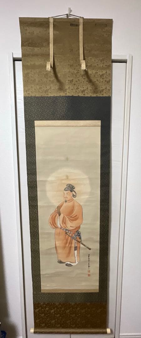 掛け軸 日本画 渡辺清麿 聖德太子 茶道具