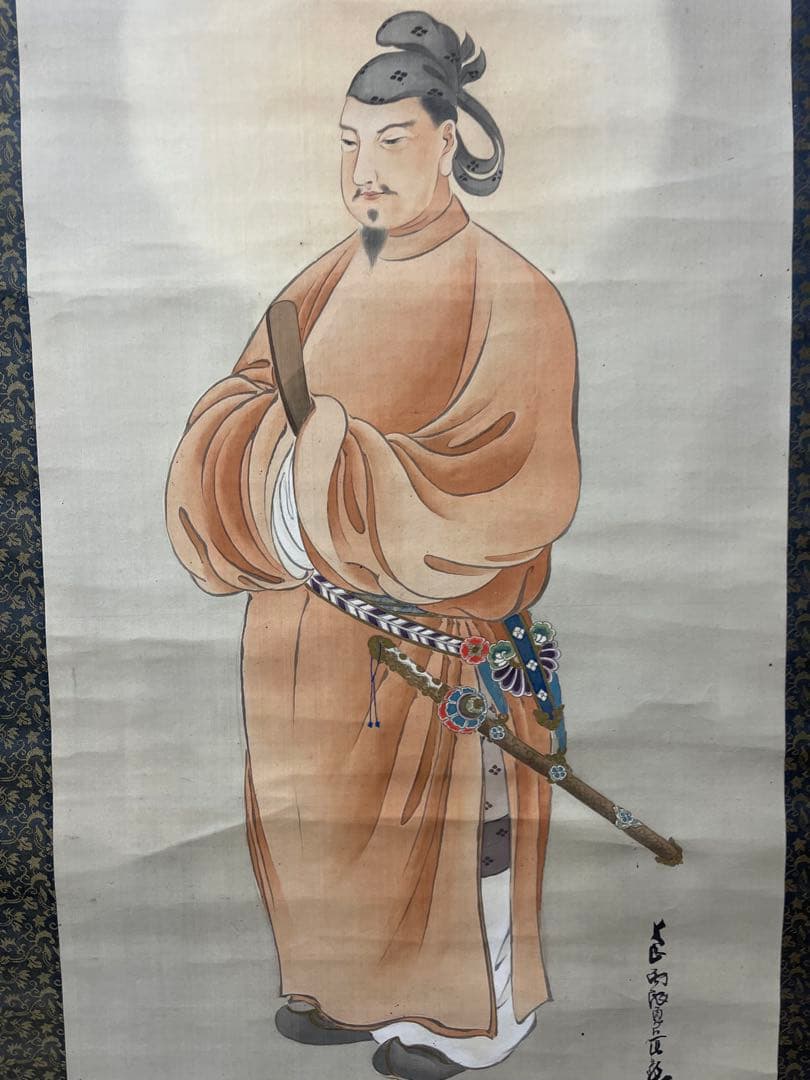 掛け軸 日本画 渡辺清麿 聖德太子 茶道具