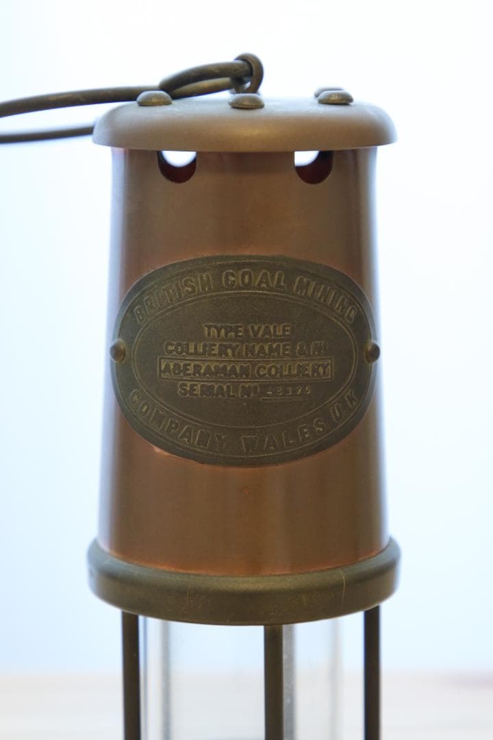 【草加千兵衛】アンティーク風装飾ランプ Coal Mining Lamp