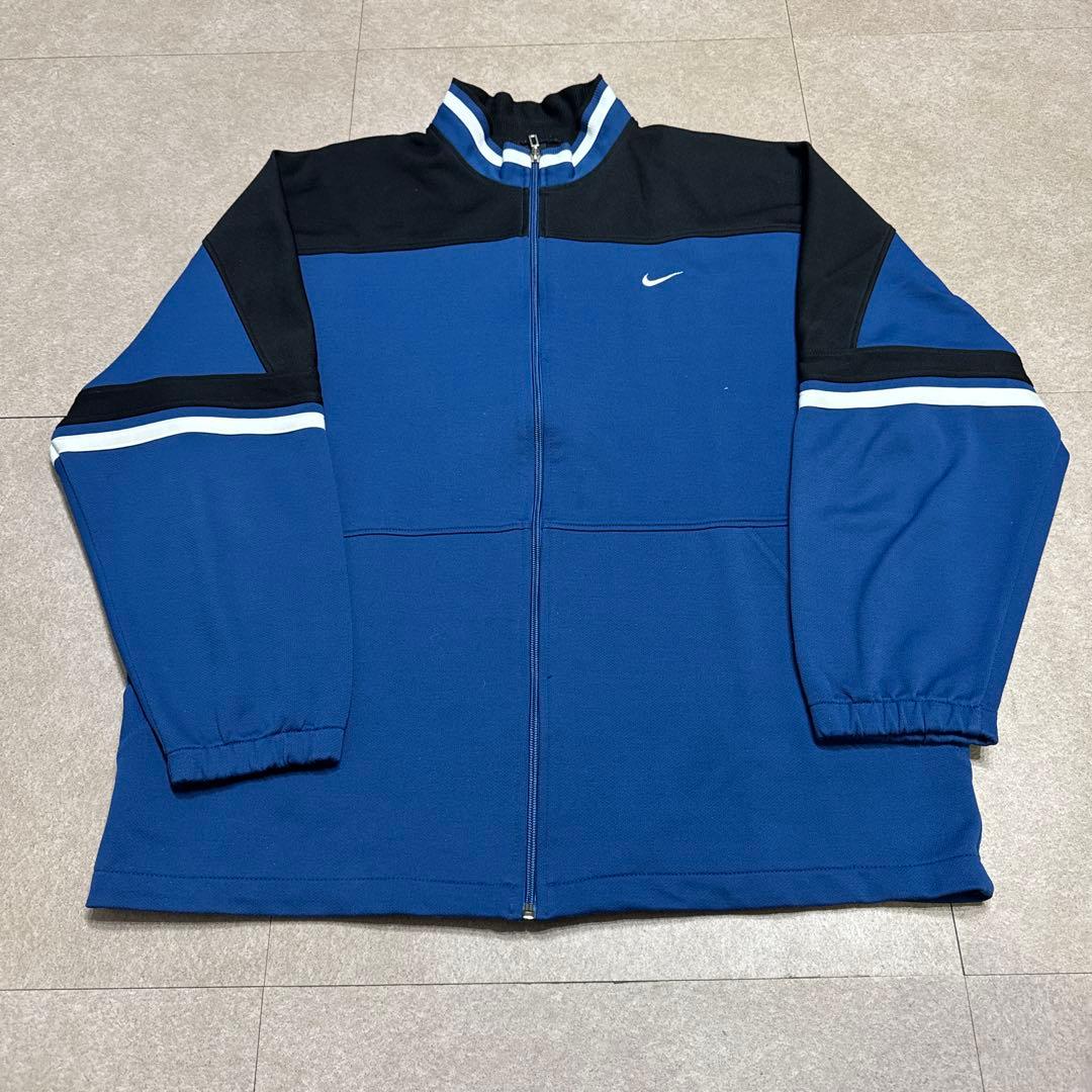 Nike ナイキ　上下セットアップ　ジャージ　ビンテージ 90s 青　黒　XL