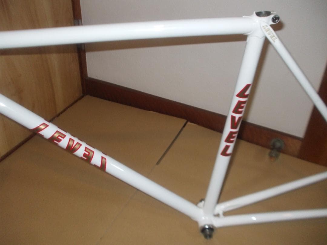 LEVEL ピストフレーム　2020年製造　クロモリ　フレーム njs　競輪
