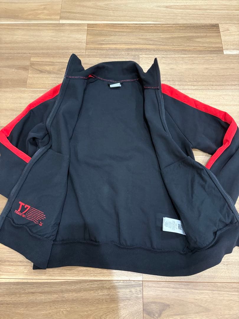 PUMA ジャージ T7セットアップ Mサイズ ブラック＆レッド プーマ 上下