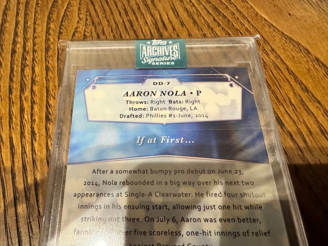 topps アーロン・ノラ 直書きサイン 1of1