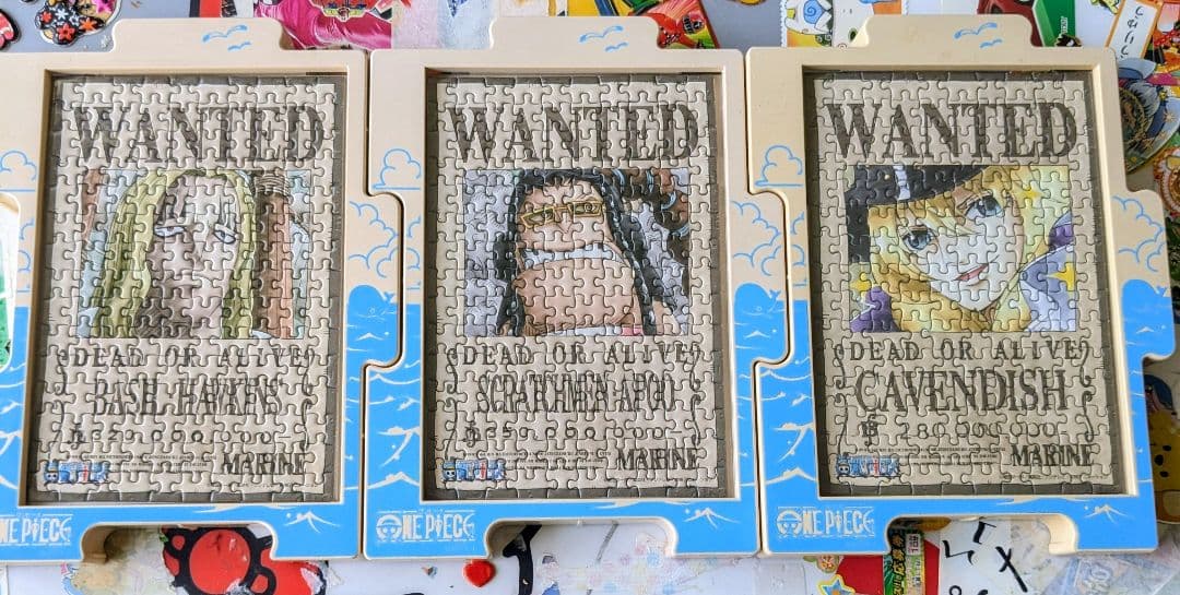 ワンピース指名手配パズル３３点 ワンピース専用枠３３点セット
