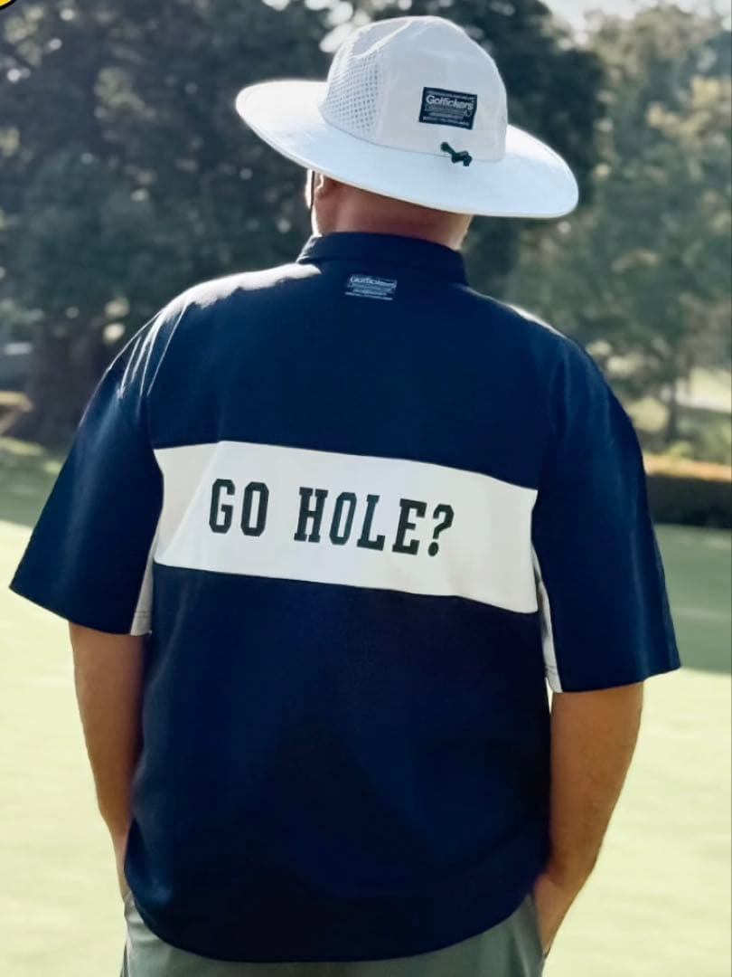 【新品】Golfickers ハーフジップシャツ（HOLE578）