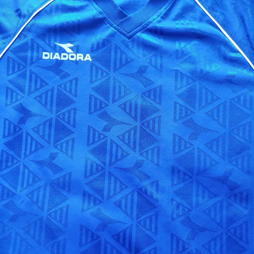 DIADORA　サッカー　ユニホーム　背番号14　透かし入り　襟付き　ディアドラ