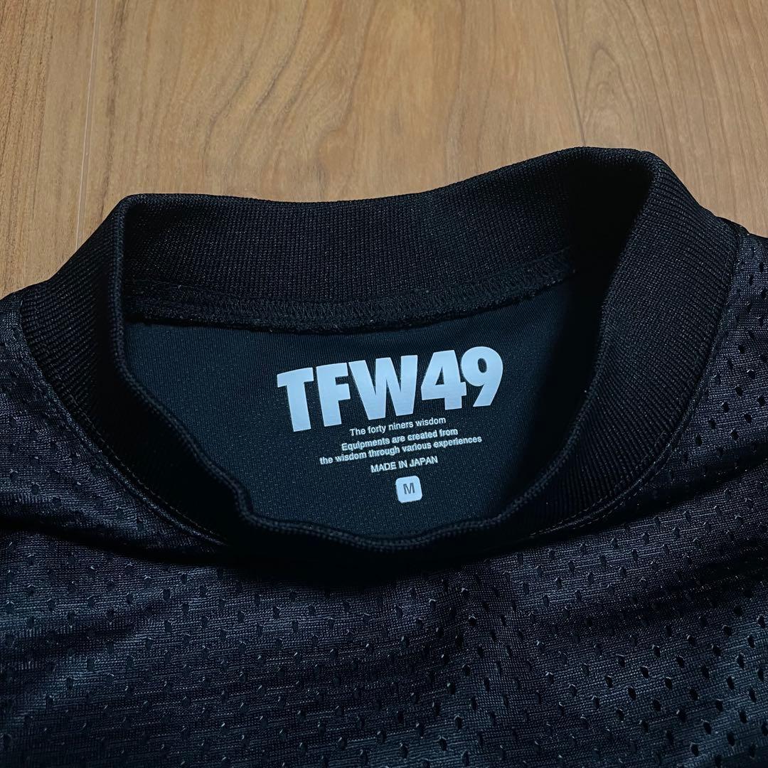 定価2.9万　TFW49 モックネック　Tシャツ ブラック　M ゴルフ