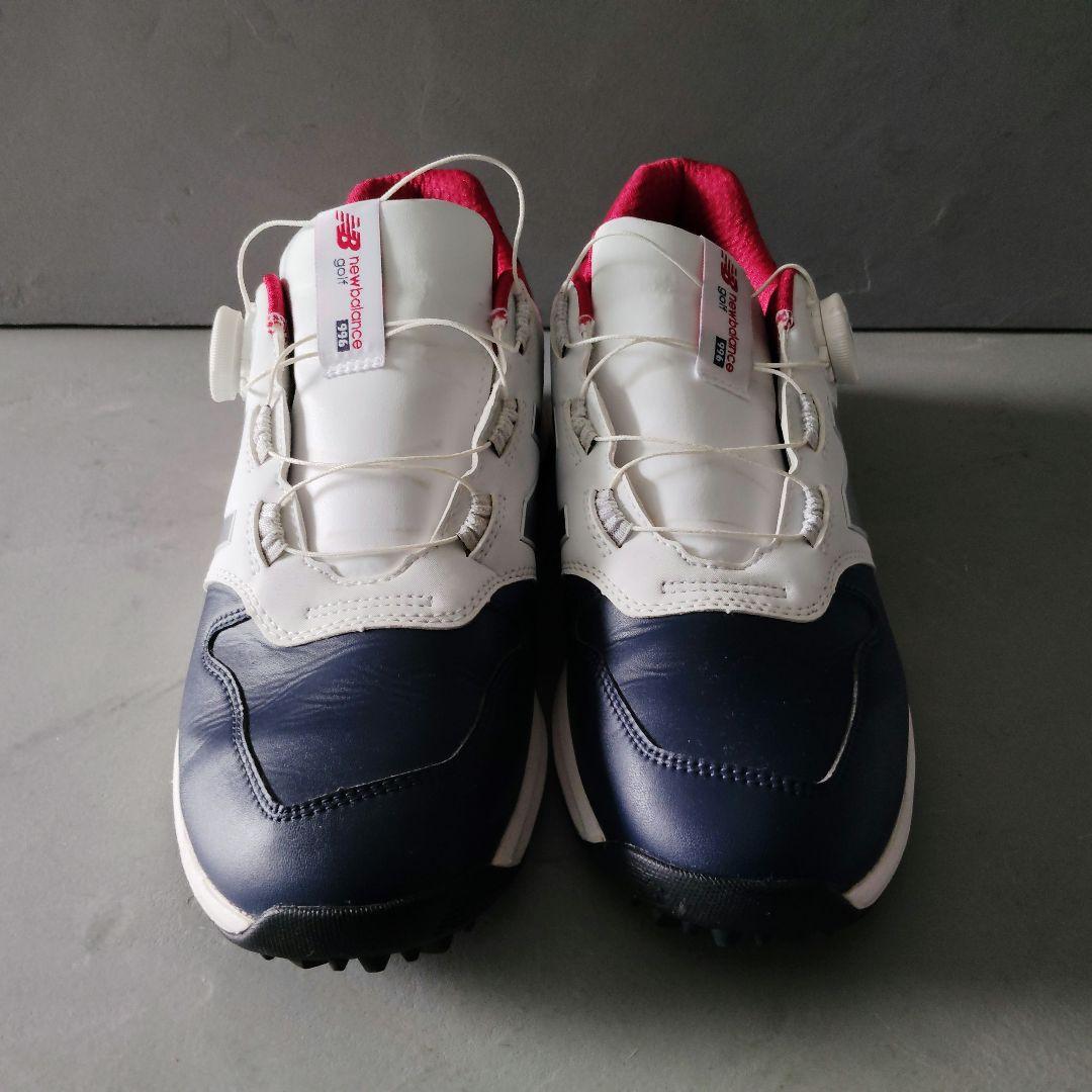 New Balance 996 ゴルフシューズ ホワイト/ネイビー/レッド