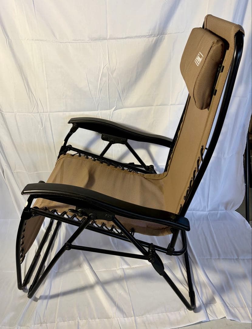 ③【美品】コールマン インフィニティチェア ベージュ リクライニングチェア