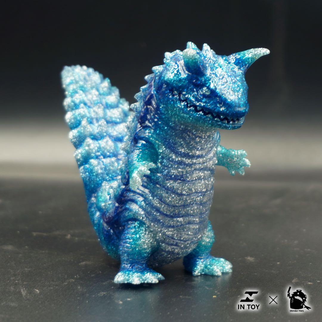 ミニ超獣　レオパ　フトアゴ　怪獣　可動　ソフビ　フィギュア　グリッター　3体