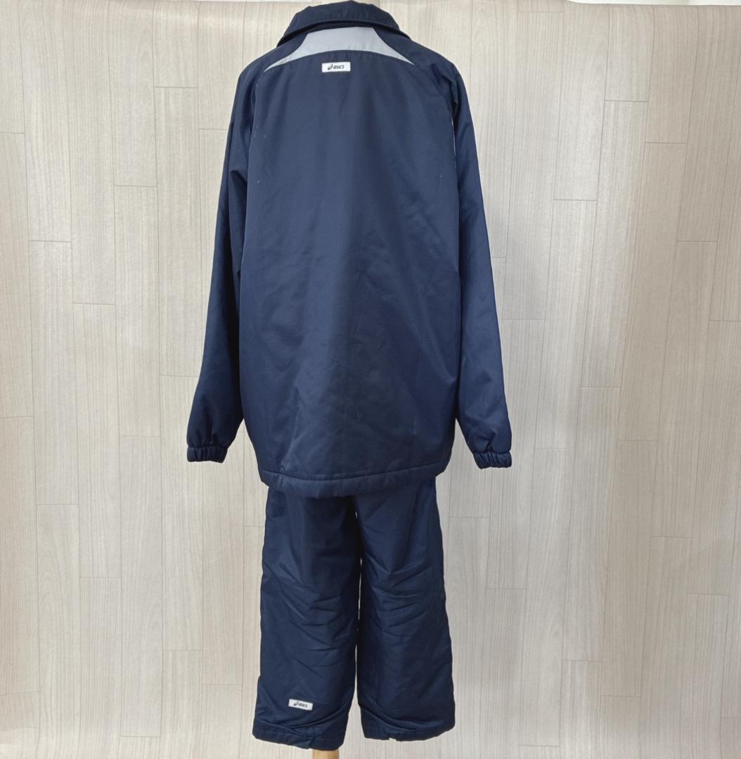 asics アシックス ジャージ 上下セット ウエスト調節紐 裏地 M スポーツ