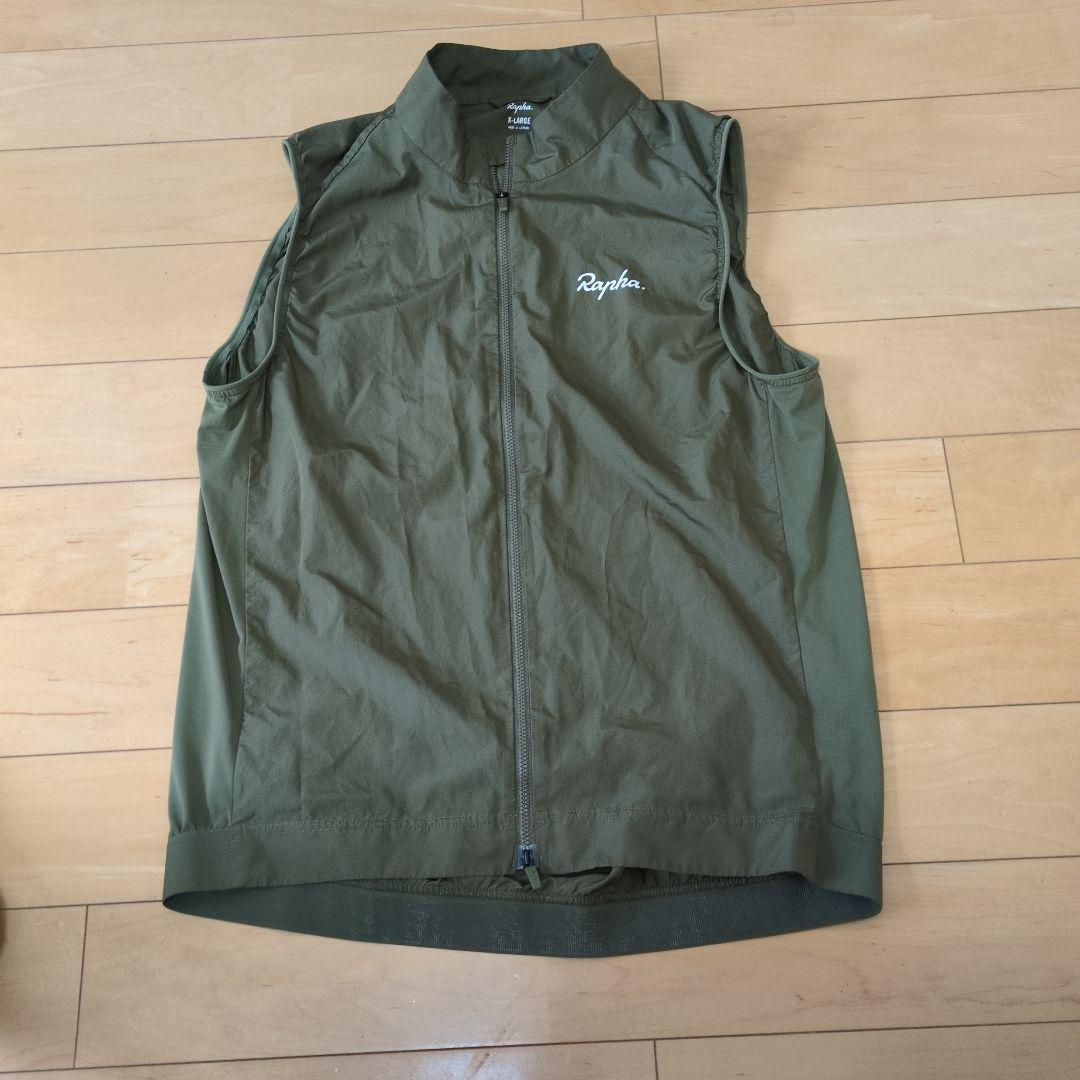Rapha Core Gilet ジレ XL ダークカーキ ラファ　ジレ
