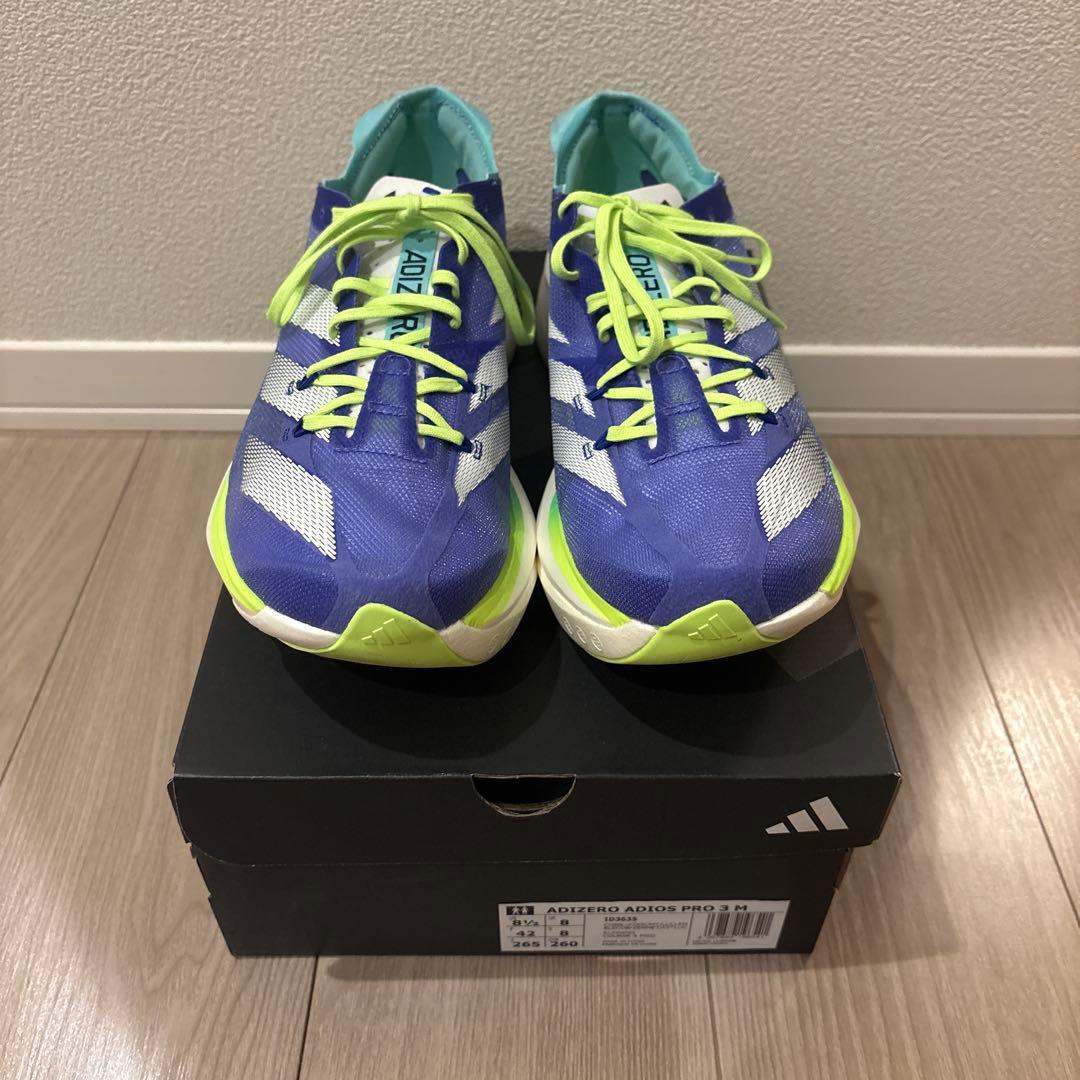 【未使用】adidas ADIZERO ADIOS PRO 3（26.5cm）