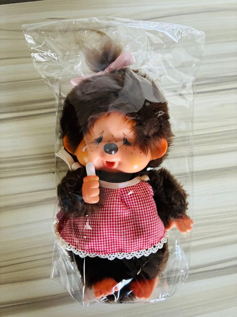 1974年初期モンチッチちゃん　泣き顔　ワンピース