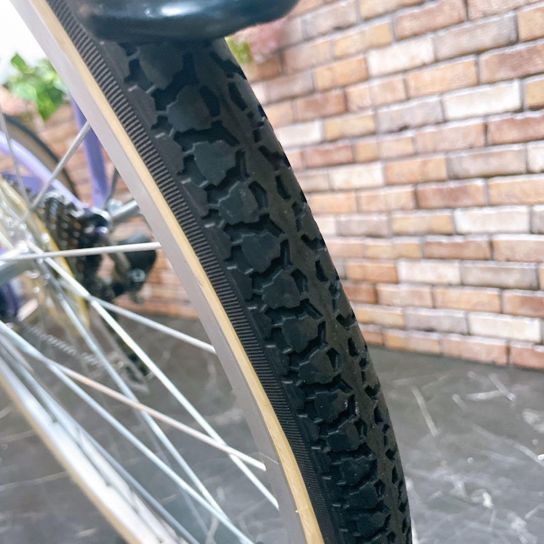 【26】子供用自転車 子供車 amie パープル 26インチ