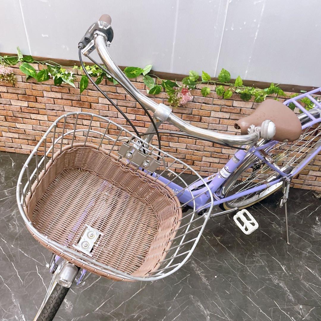 【26】子供用自転車 子供車 amie パープル 26インチ