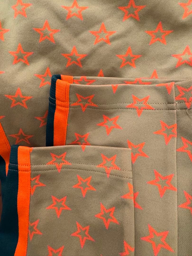 Jack Bunny!! 星柄ゴルフウェア セットアップ上下 メンズＬＬサイズ６