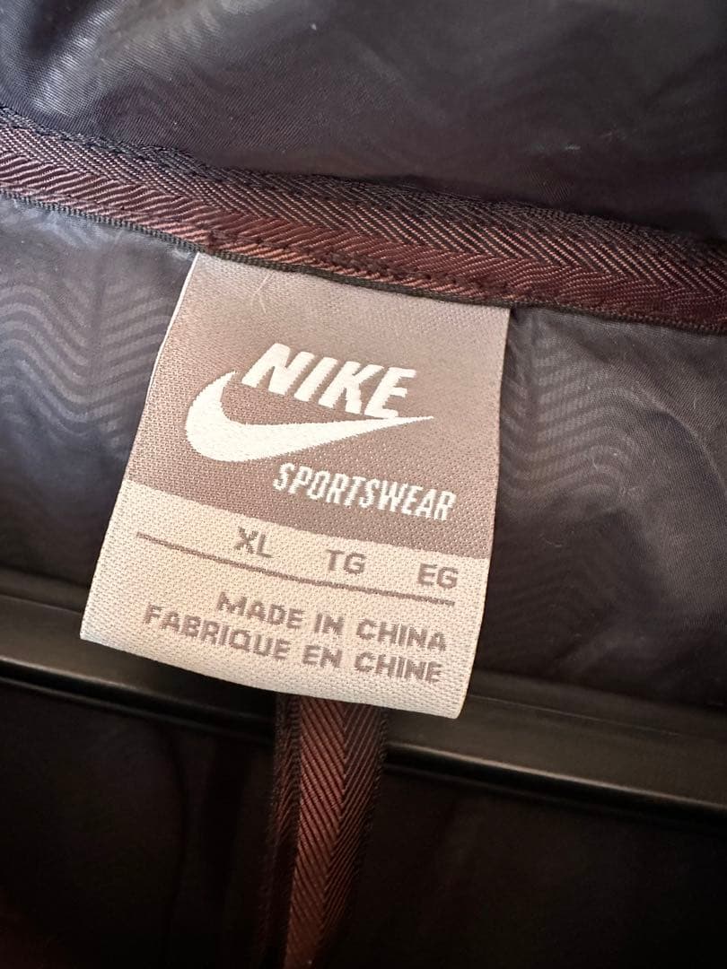 Nike ロングダウン ブラウン XL フード付きコート