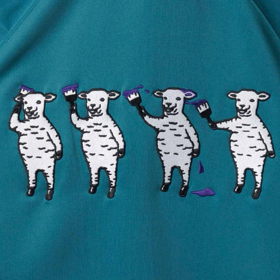 グラニフ　LAMB CHOP ターコイズ ジャージジャケット