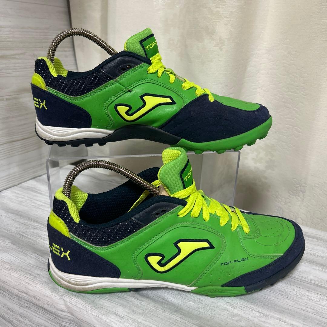JOMA TOP FLEXのフットサルシューズ★ 25.5cmグリーン×ネイビー