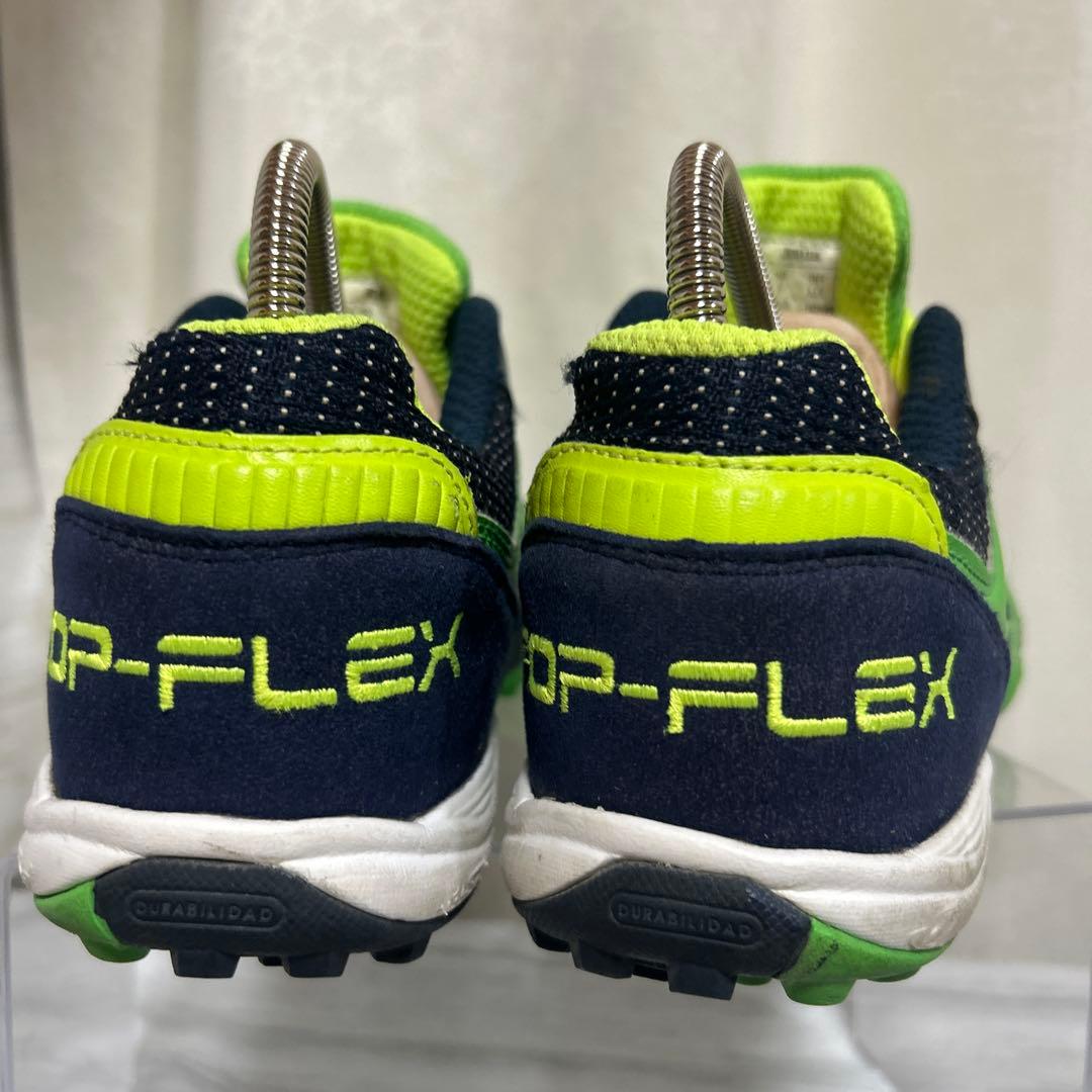JOMA TOP FLEXのフットサルシューズ★ 25.5cmグリーン×ネイビー