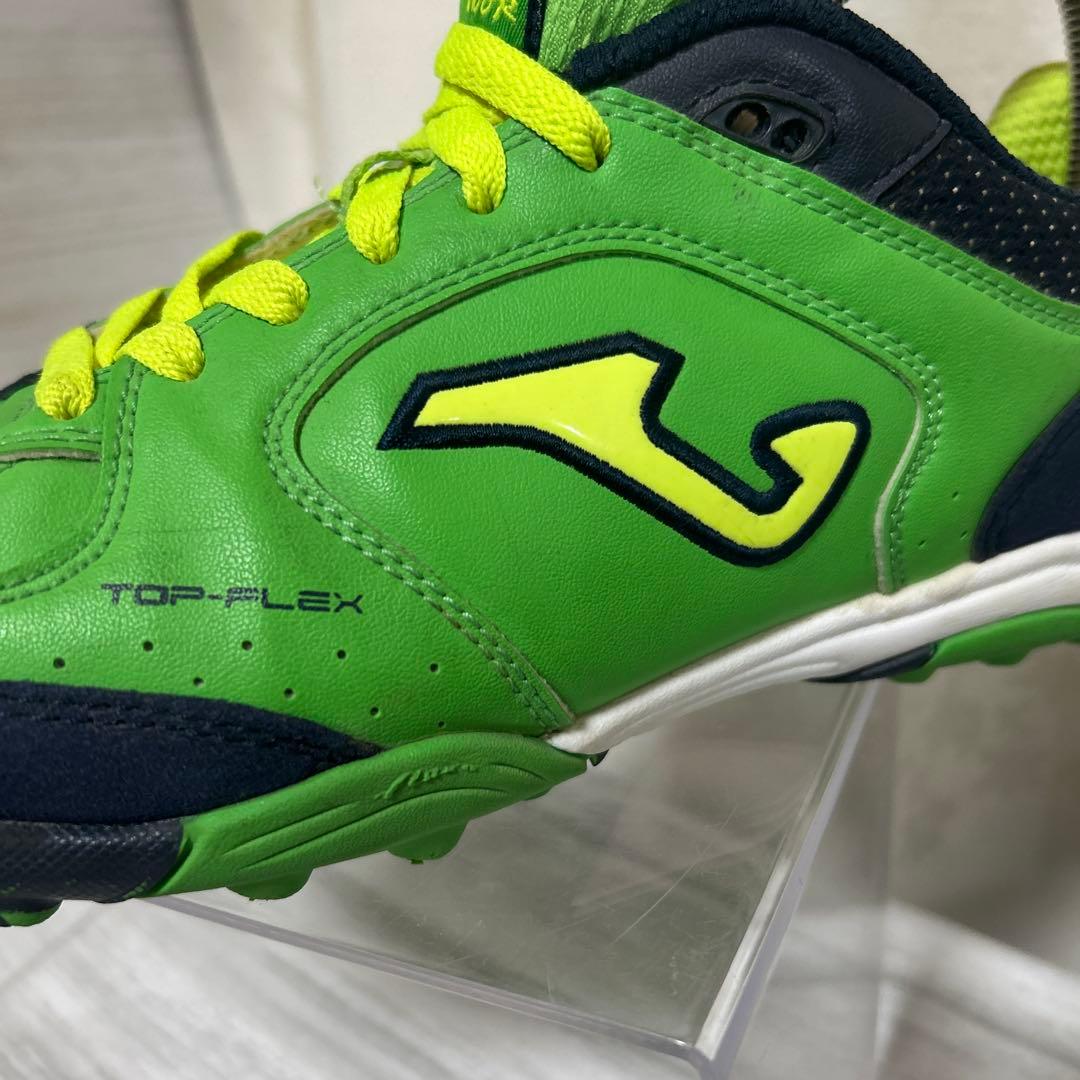 JOMA TOP FLEXのフットサルシューズ★ 25.5cmグリーン×ネイビー