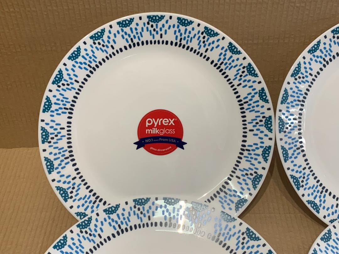 レア　新品8枚　パイレックス　PYREX アローズ　サラダ　プレート 皿
