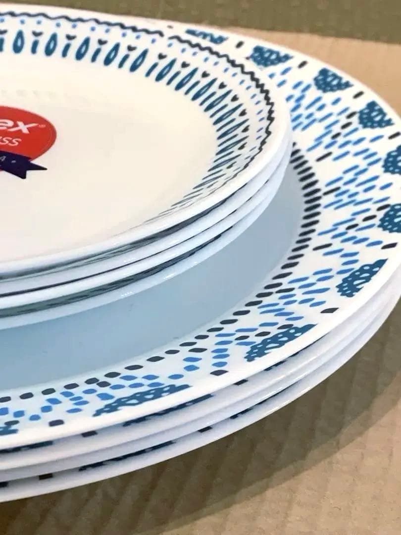 レア　新品8枚　パイレックス　PYREX アローズ　サラダ　プレート 皿