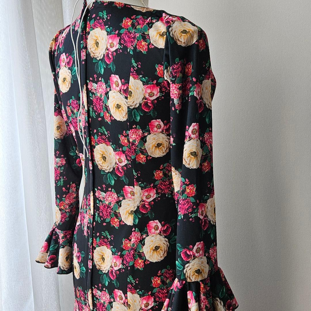 フラメンコ ドレス 花柄 ロング　Yolanda　Moda　Flamenca製